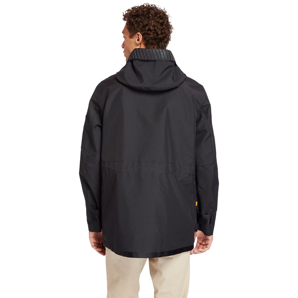 Timberland Mens Jackets Reversible Winter Overcoat - Black - India LE1570692